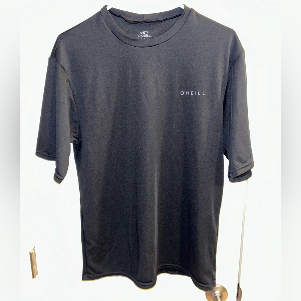 O’Neill Athletic Short- Sleeve Tee Men’s size Large Color Black Surf Shirt Surf